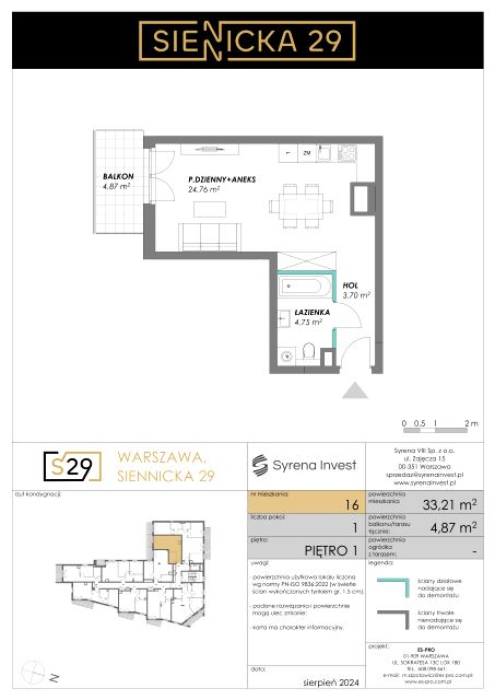 Mieszkanie Grochów Centrum, ul. Siennicka 29