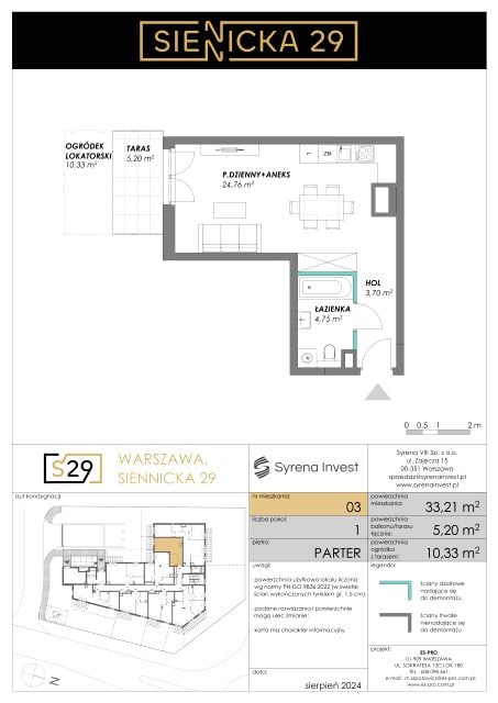 Mieszkanie Grochów Centrum, ul. Siennicka 29