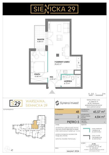 Mieszkanie Grochów Centrum, ul. Siennicka 29