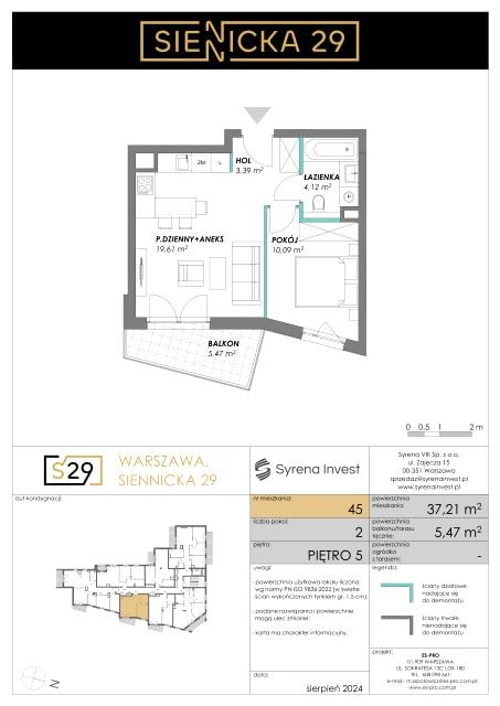 Mieszkanie Grochów Centrum, ul. Siennicka 29