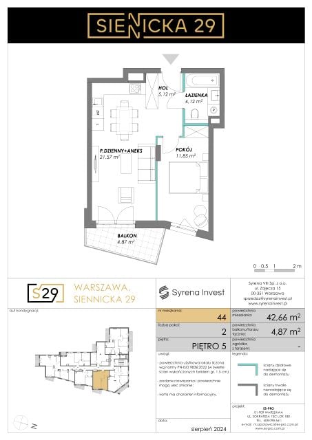 Mieszkanie Grochów Centrum, ul. Siennicka 29