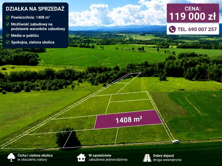 Działka budowlana Krzewie Wielkie