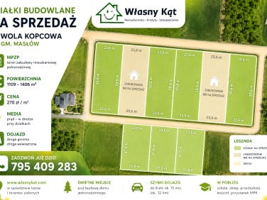 Działka budowlana Wola Kopcowa