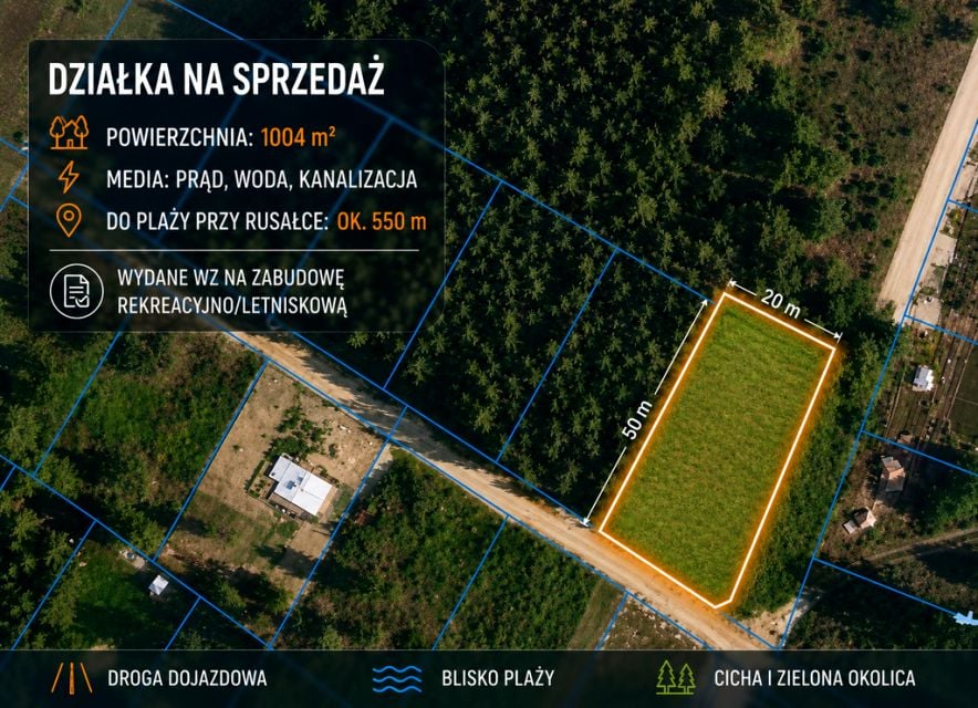 Działka budowlana Orchówek
