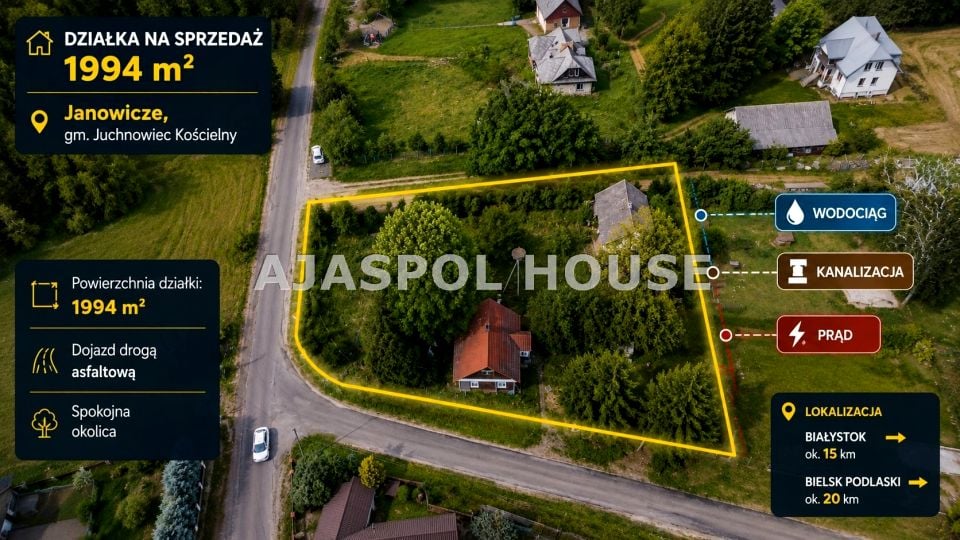 Działka budowlana Janowicze