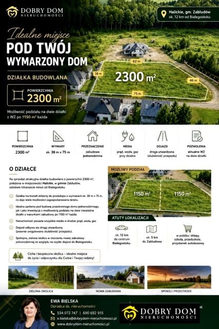 Działka budowlana Halickie sprzedam