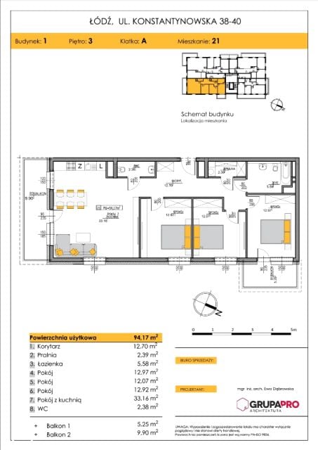 Apartment in Łódź, Zdrowie-Mania, Polesie - Widok 5