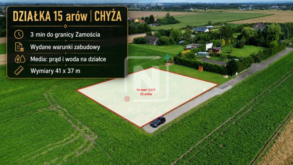 Działka budowlana Chyża