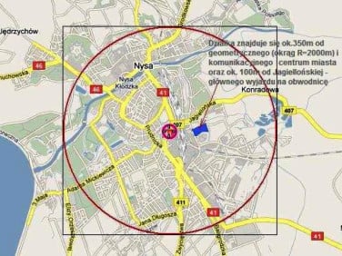 Działka usługowa Nysa sprzedam