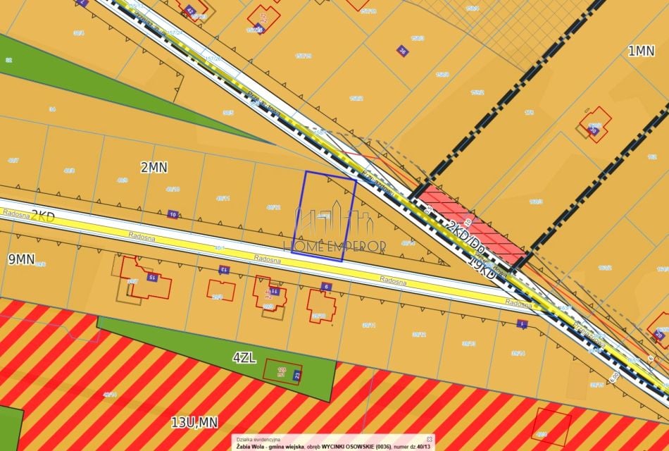 Działka budowlana Wycinki Osowskie