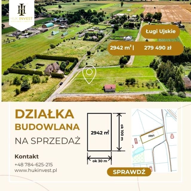 Działka rolna Ługi Ujskie