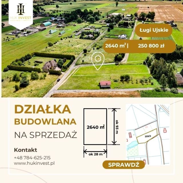 Działka rolna Ługi Ujskie