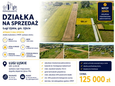 Działka budowlana Ługi Ujskie