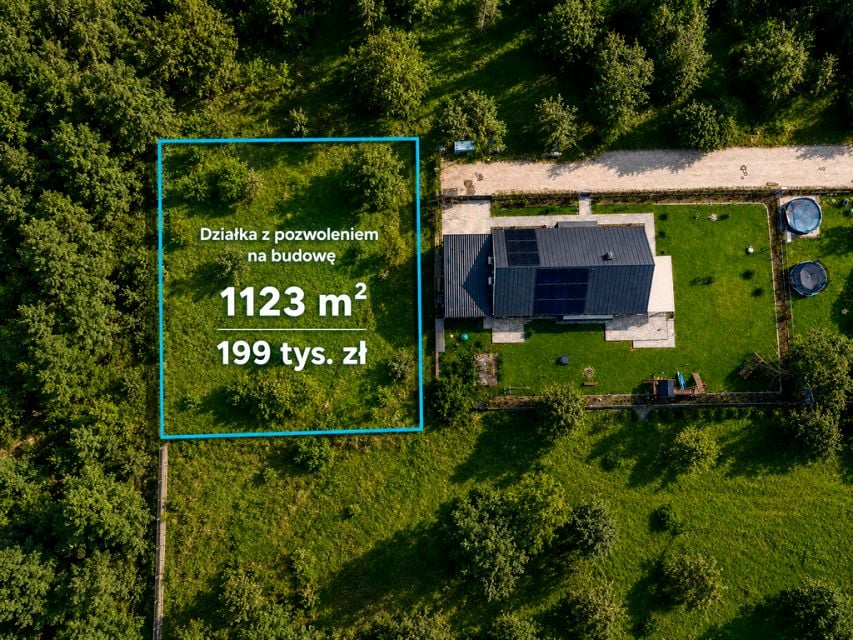 Działka przy lesie