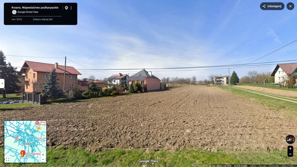 Działka budowlana Krosno