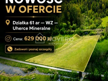 Działka budowlano-rolna Uherce Mineralne