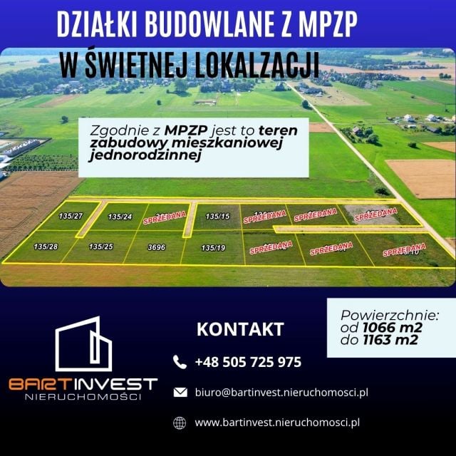 Działka budowlana Zatory
