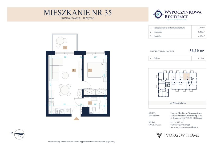 Mieszkanie ul. Wypoczynkowa 4