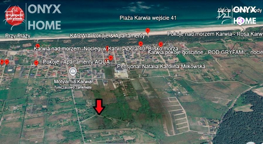 Działka inwestycyjna Karwia