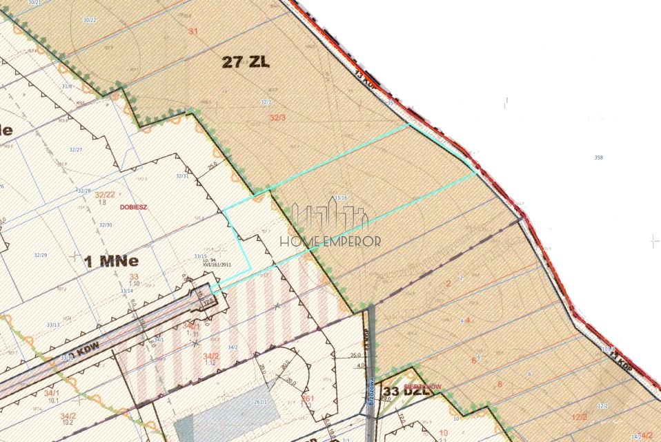 Działka budowlana Dobiesz