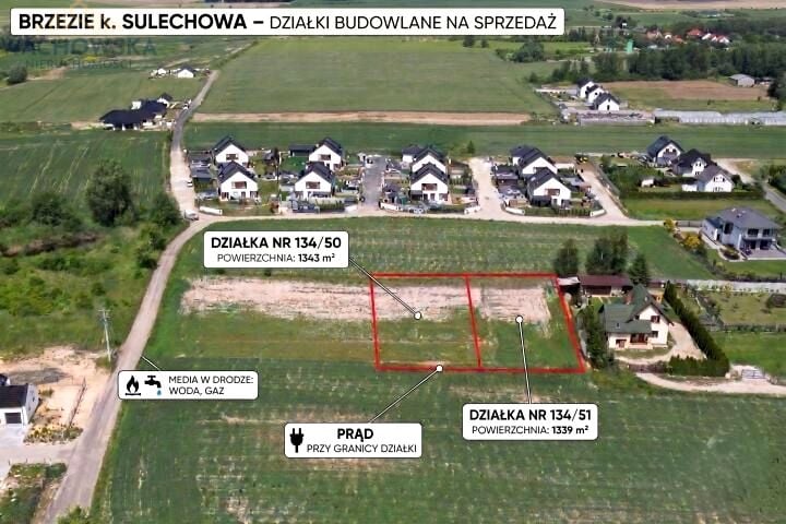 Działka budowlana Brzezie k. Sulechowa sprzedam
