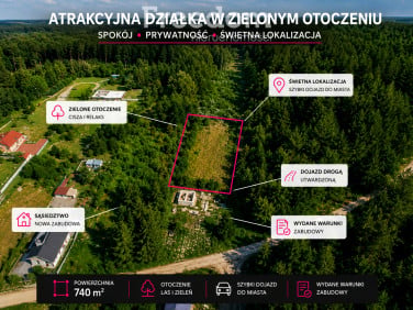 Działka przy lesie