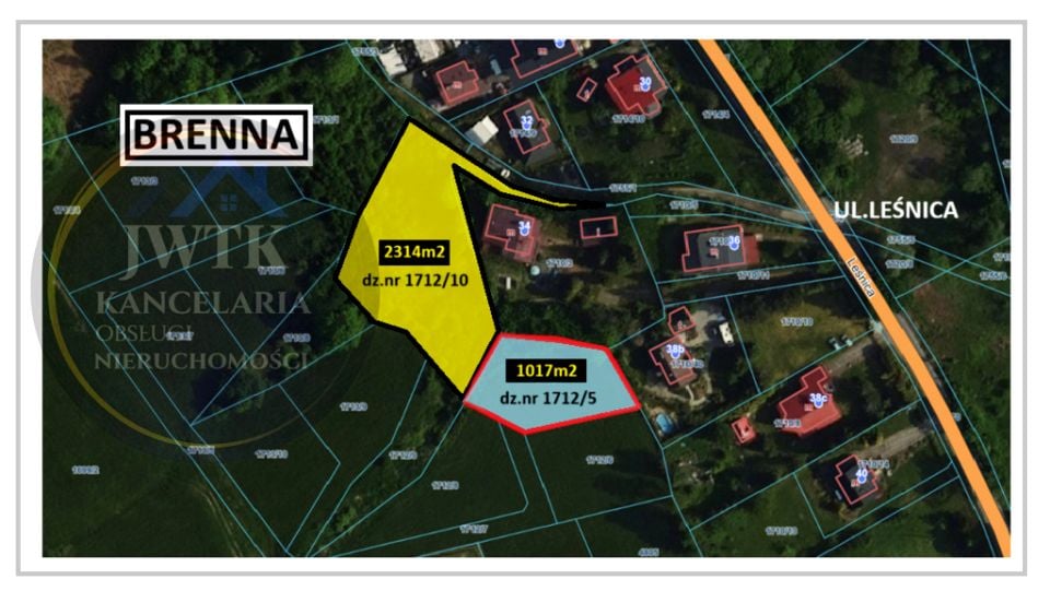 Działka budowlana Brenna