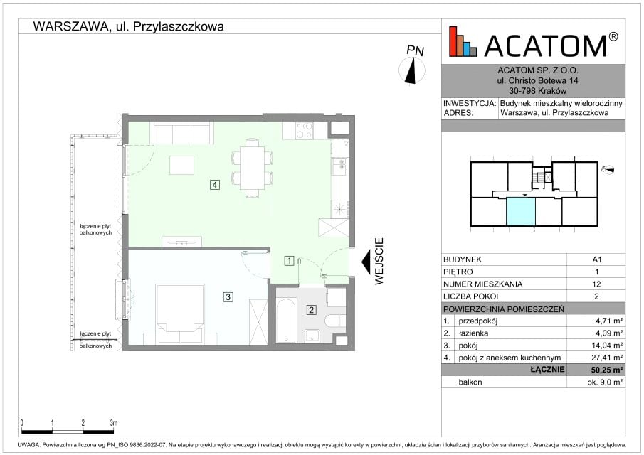 Mieszkanie Falenica, ul. Przylaszczkowa 17