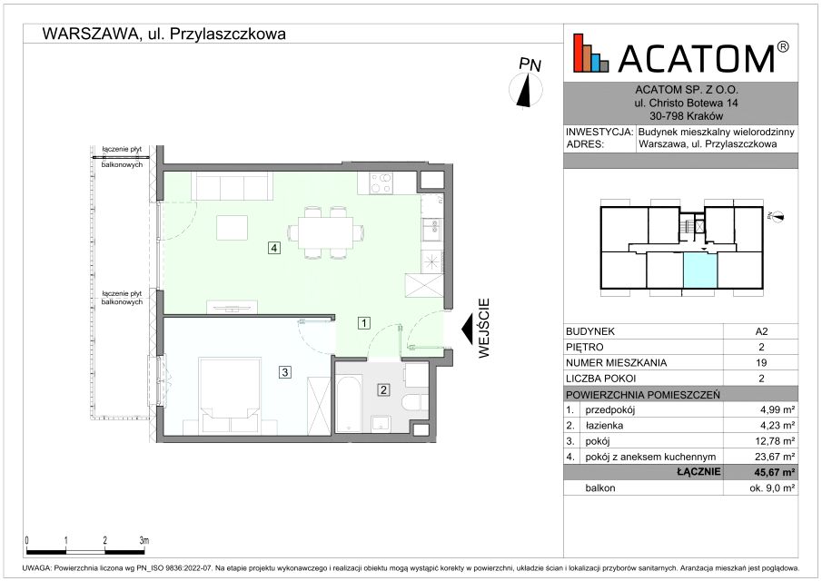 Mieszkanie Falenica, ul. Przylaszczkowa 17
