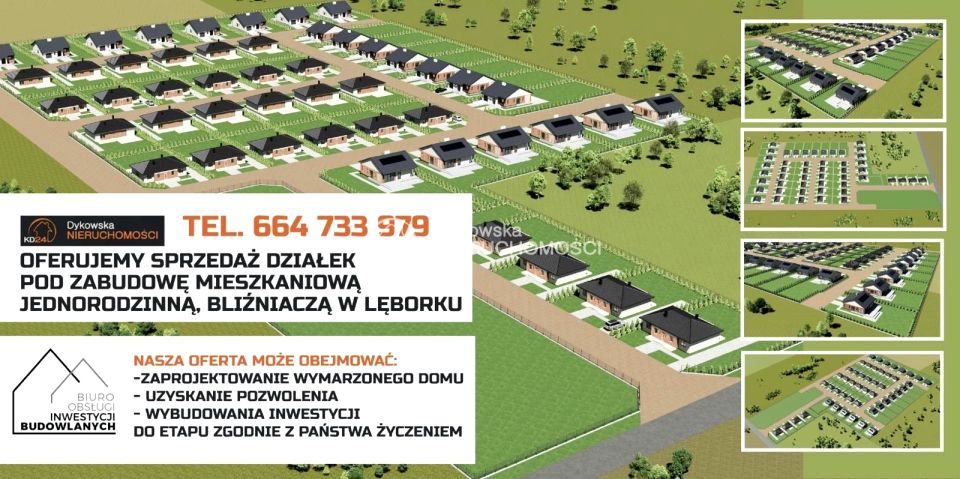 Pusta działka Lębork