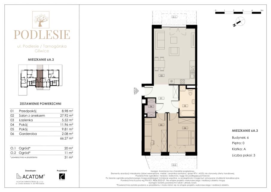 Mieszkanie na sprzedaż, 3 pokoje, 66 m², Zatorze Gliwice