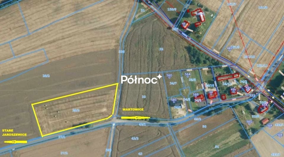 Działka budowlano-rolna Wartowice