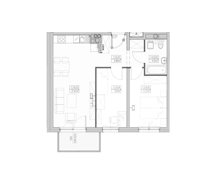 Apartment in Wrocław, Politechnika, Krzyki - Więcej