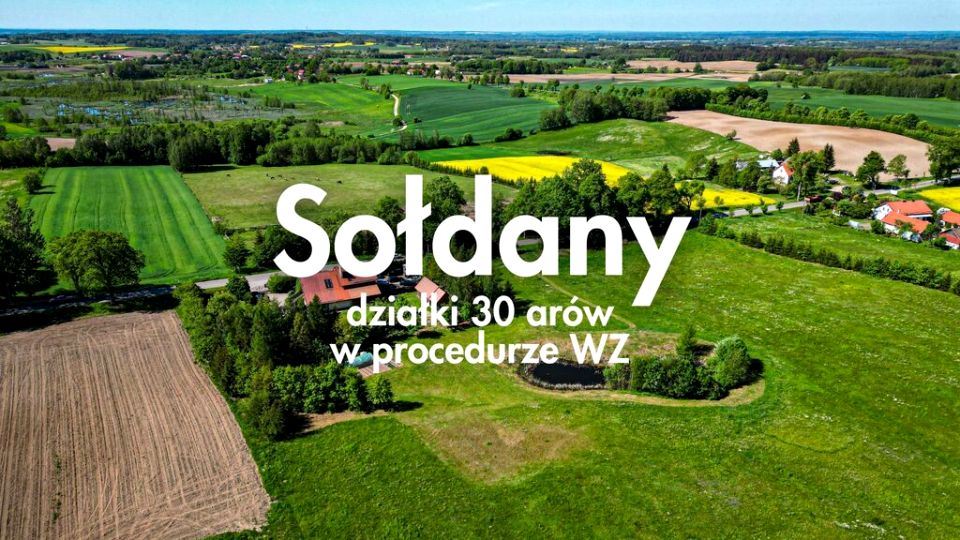 Działka budowlana Sołdany
