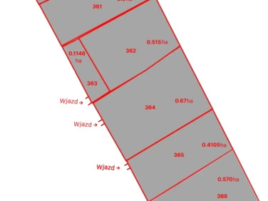 Działka przemysłowa Zieleniec
