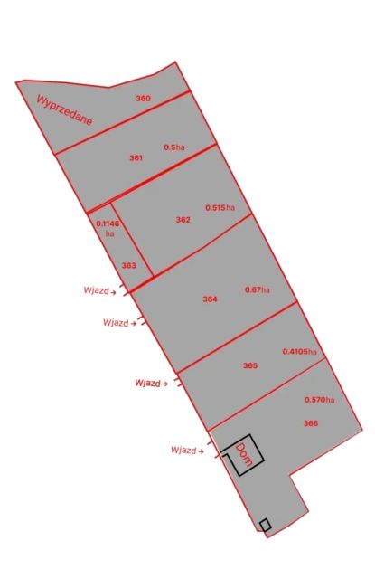 Działka przemysłowa Zieleniec
