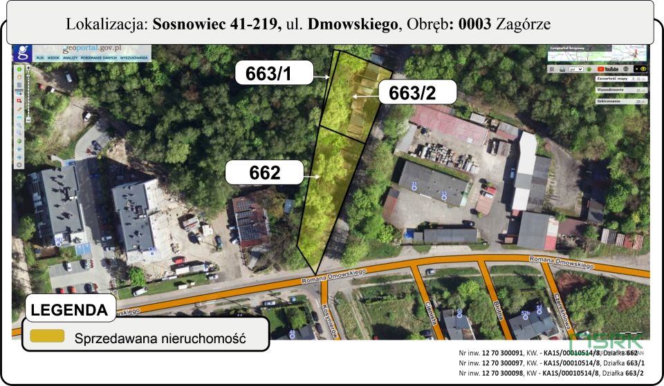 Działka inna Sosnowiec