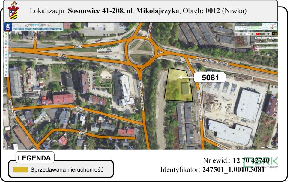 Działka inna Sosnowiec