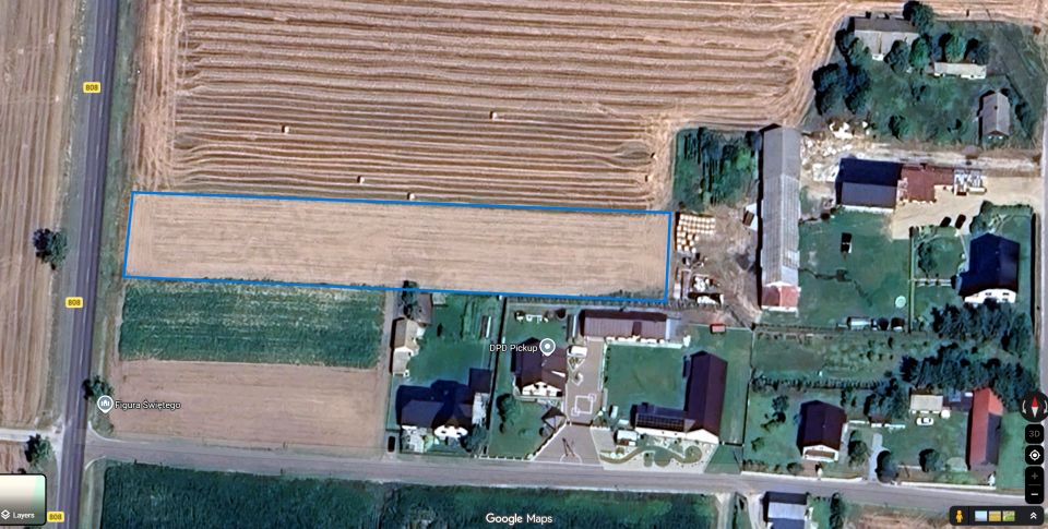 Działka inwestycyjna Wojcieszków