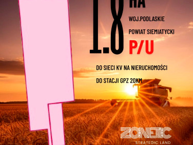 Działka inwestycyjna Drohiczyn