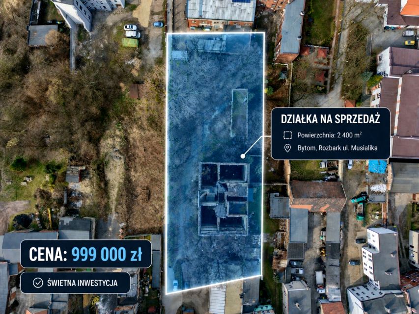 Działka usługowa Bytom