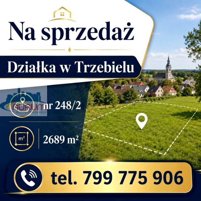 Działka budowlana Trzebiel