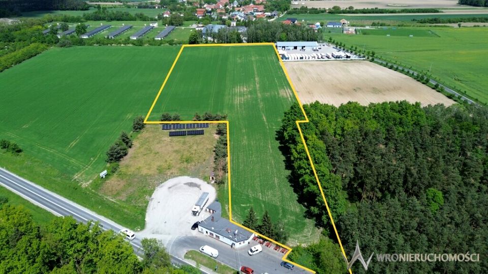 Działka usługowa Pawłów Trzebnicki