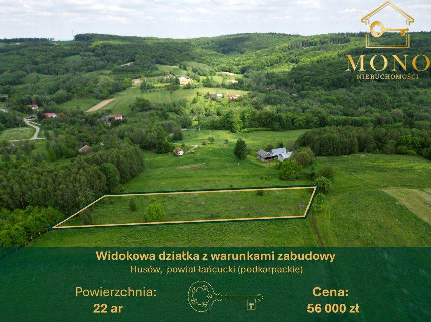 Działka budowlano-rolna Husów
