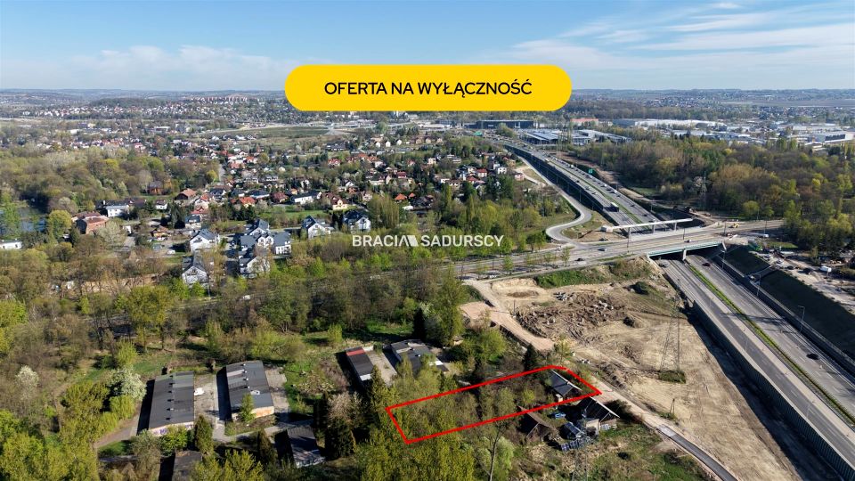 Zabudowana działka Kraków