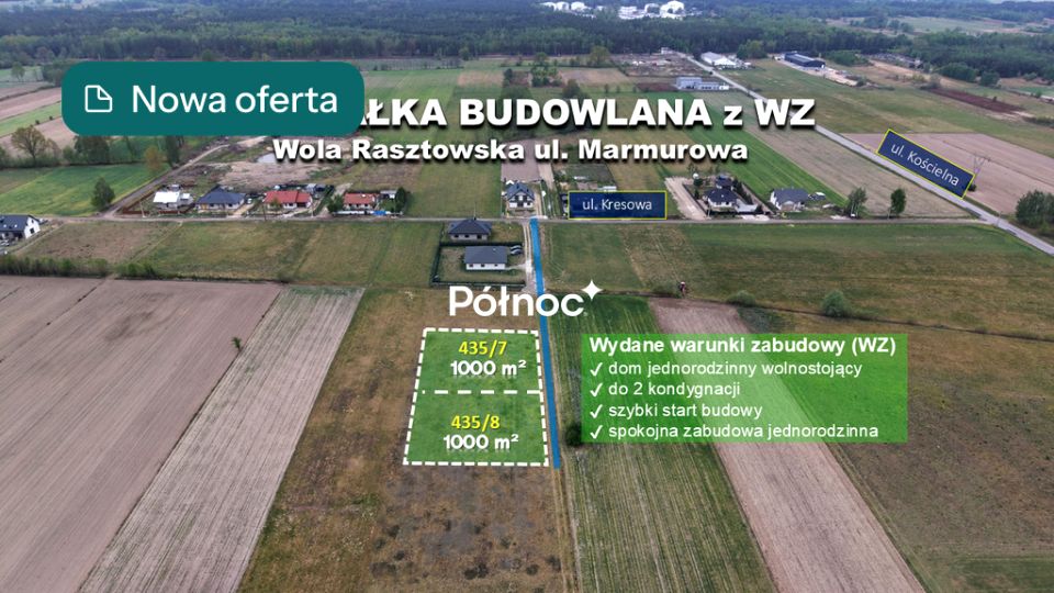 Działka budowlana Wola Rasztowska