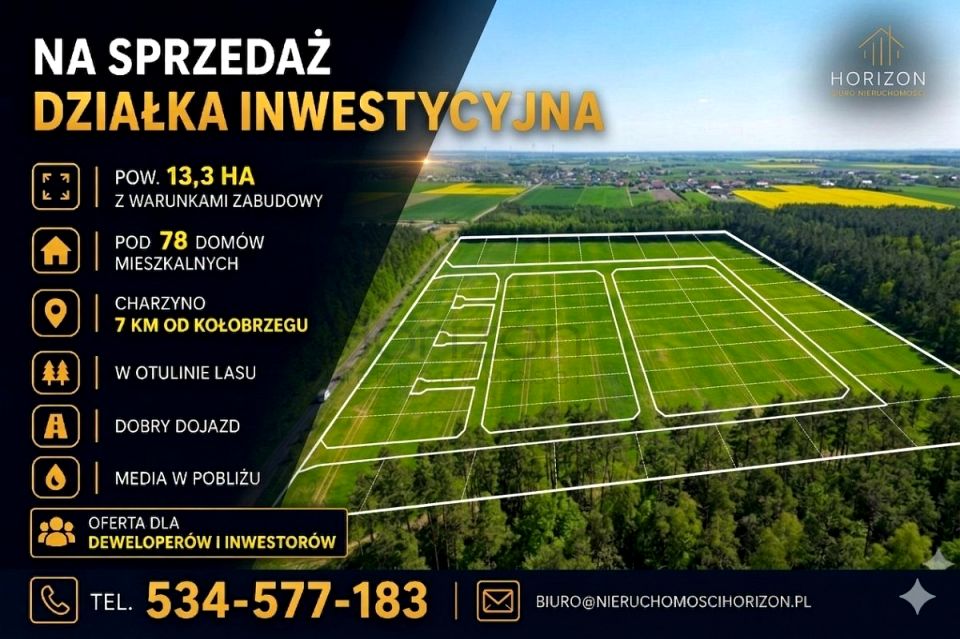 Działka budowlana Charzyno