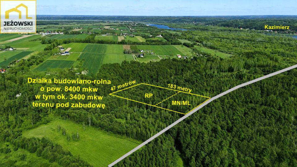 Działka budowlano-rolna Oblasy