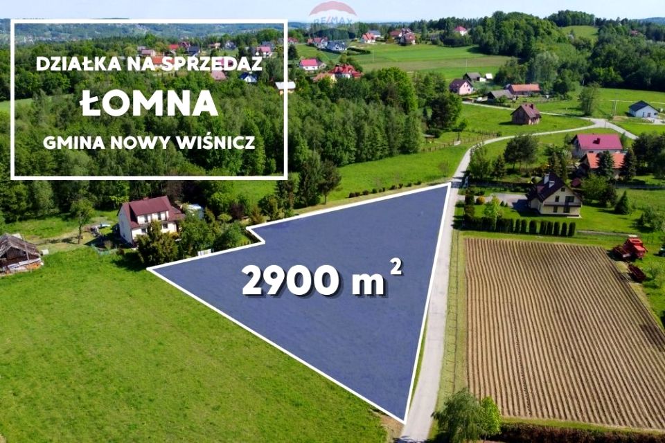 Działka budowlana Łomna