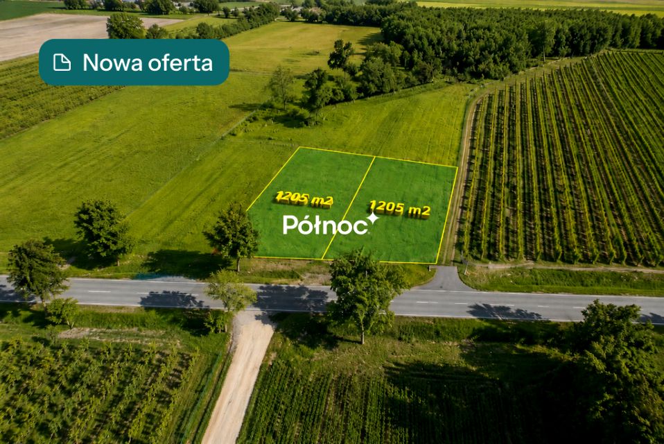 Działka przy lesie